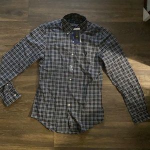 Polo Ralph Lauren black and white check long sleeve